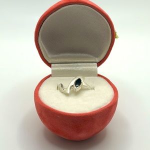 New Sterling silver onyx ring